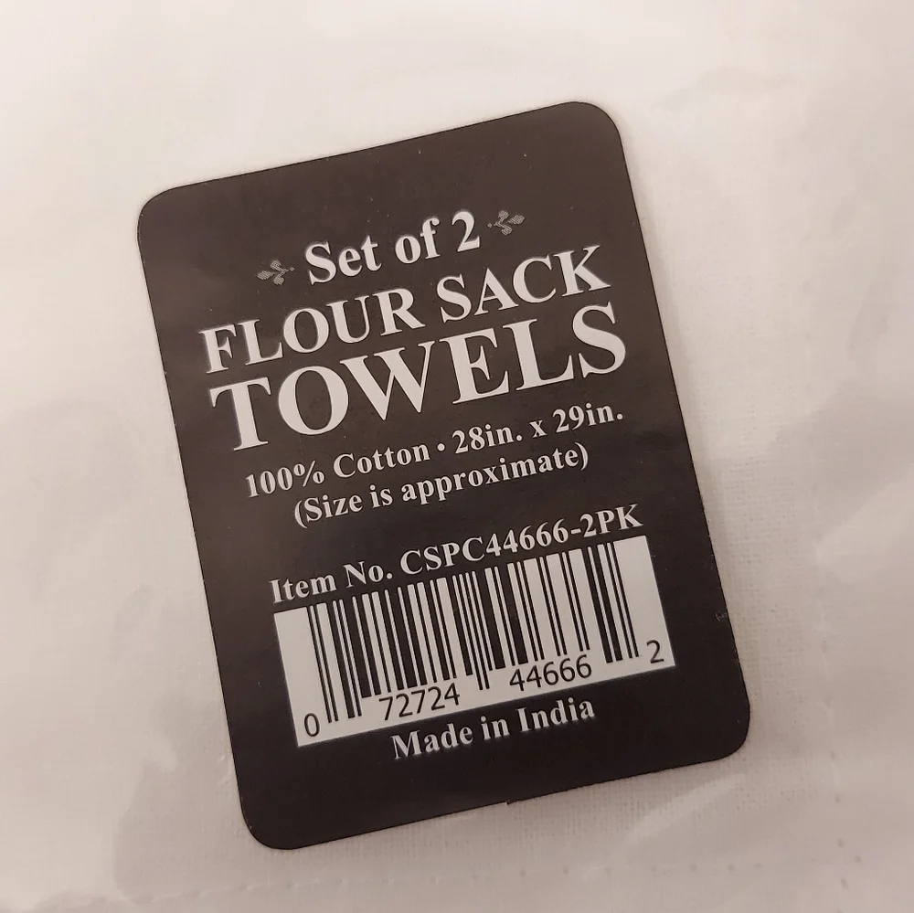 Ten Flour Sack Towels Plain White Dishtowels New in Package - Picture 4 of 9
